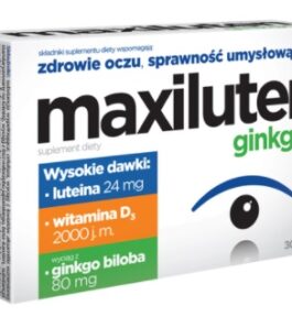 Witaminy na oczy Maxiluten ginkgo+