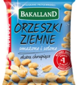 Orzeszki ziemne smażone i solone Bakalland