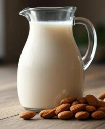 mleko migdałowe w dzbanku